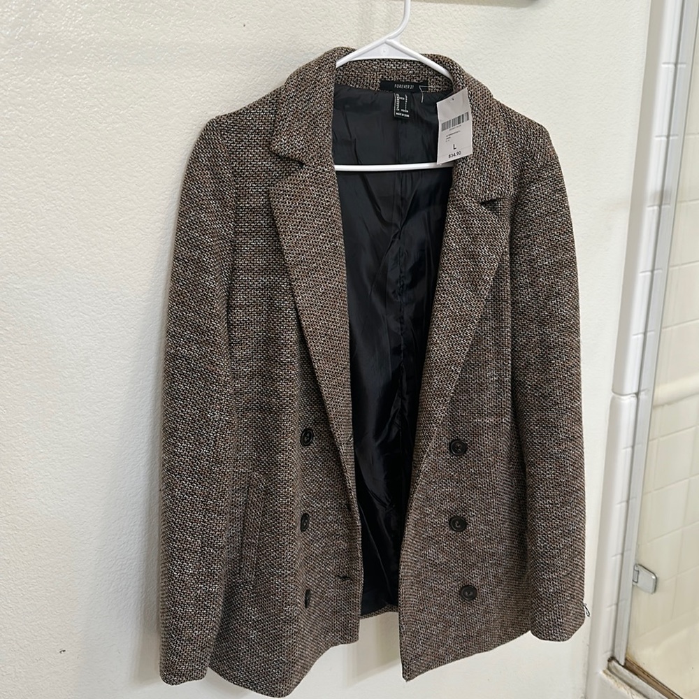 Brown Woman’s blazer new with tags